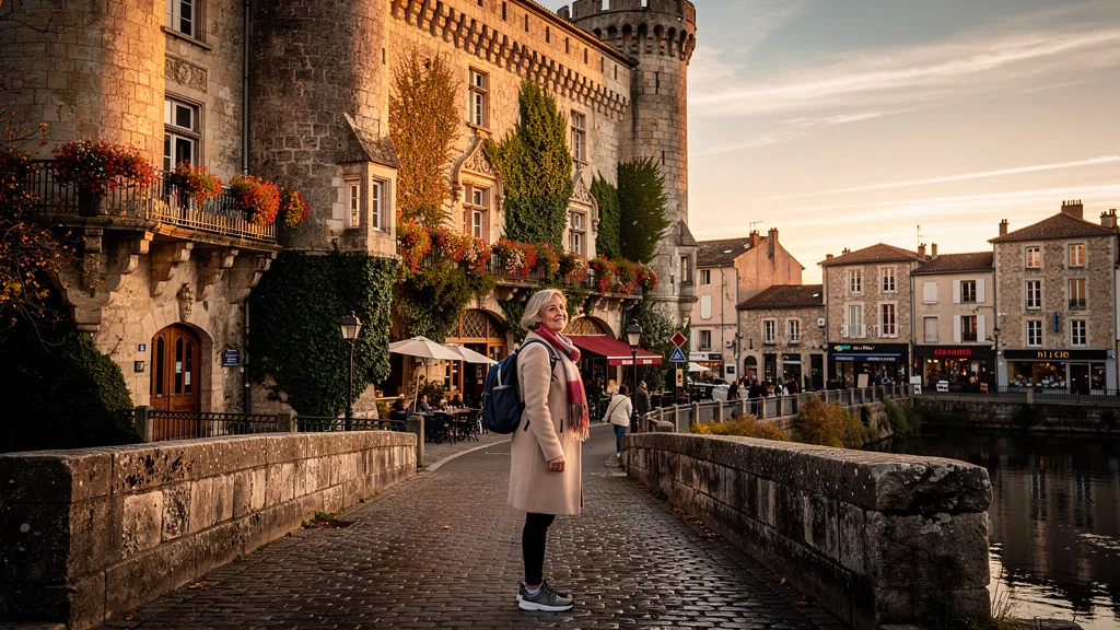 Vue hyper-réaliste d'un week-end à pied dans le centre de Pau, du château au Hédas, redécouverte urbaine