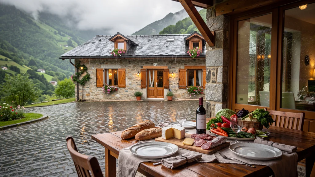 Un gîte de la vallée d'Aspe à l'épreuve d'un week-end pluvieux