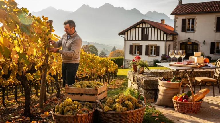 Vendanges tardives à Jurançon : un après-midi chez un vigneron du coteau